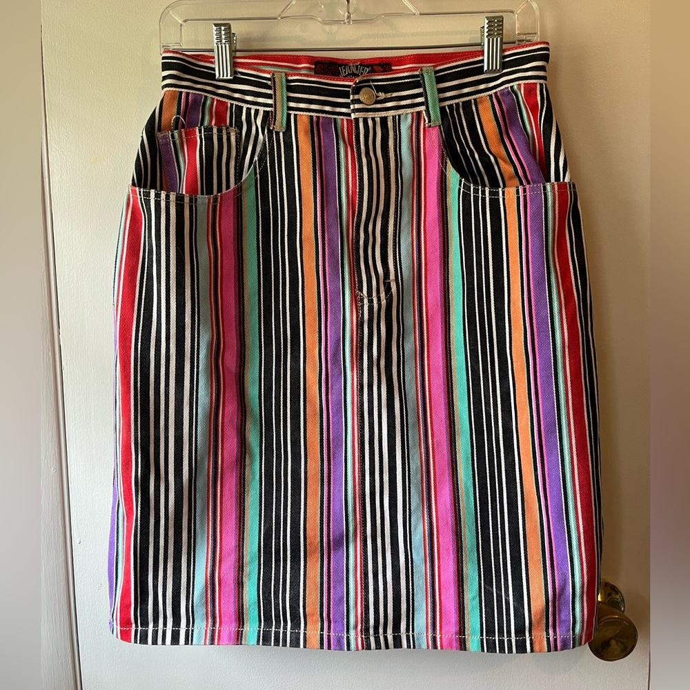 Vintage Jeanjer by Jordache high rise midi skirt, size 6